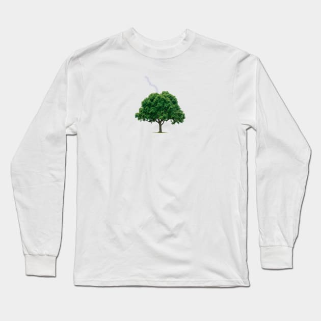 Tree Lightning Long Sleeve T-Shirt by Haidaouiy